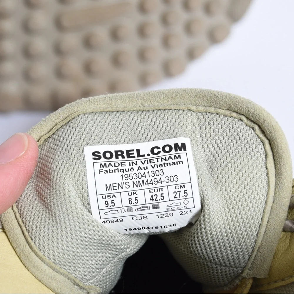 Sorel Men's Mod Chukka waterproof boots, green, lace‎ up, size 9.5
